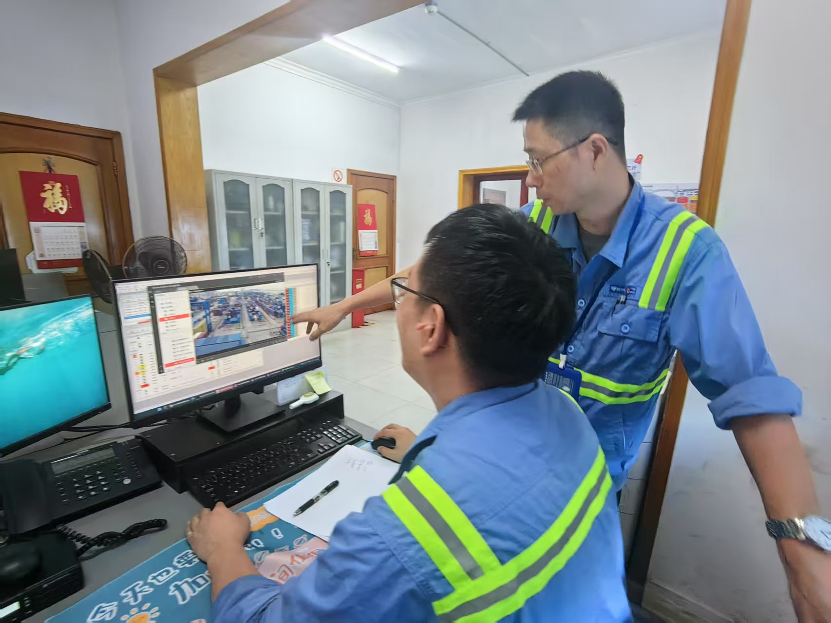金洋公司箱务班开展指令发布操作技能竞赛